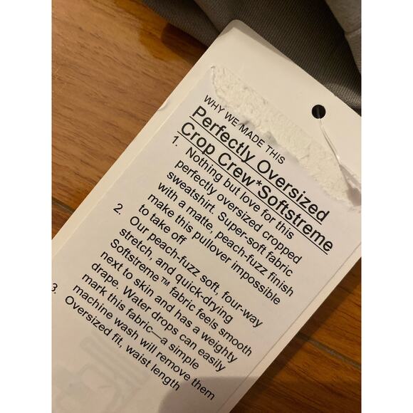 Lululemon Oversized Soft Cropped Longsleeve Top - Picture 9 of 10